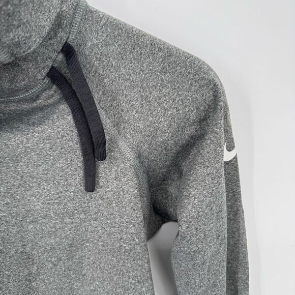 Nike Pro Hyperwarm Dri-fit Funnel Neck Training Pullover Gray Small - Picture 3 of 7